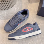 CD AND STONE ISLAND B57 Low-Top Sneaker â€“ Limited And Numbered Edition Blue Mix Red Calfskin