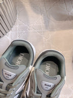 CD B30 Sneaker Gray Brown Mix Beige White Polyester Mesh Fabric And Calfskin