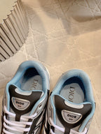 CD B30 Sneaker Gray Black Mix Blue Orange Polyester Mesh Fabric And Calfskin
