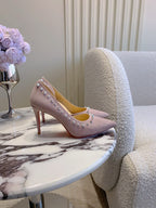 CL  Irishell 85 Studded d'Orsay Pumps Thistle Suede 177130