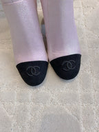 CC 25 Short Boot Pink Black Fabric Sheepskin 516639