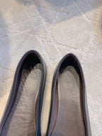 The Row 2025 Square-toe Ballet Flat Black Sheepskin 557431