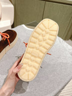 Miu Ankle Boots Caramel Fleece Lining Suede