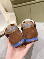 Loewe 2025 Ballet Runner 2.0 Sneaker Brown White Suede 556040
