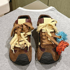 Loewe 2025 Ballet Runner 2.0 Sneaker Brown Suede Nylon Leather 556042