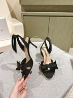 CD 25  Or Adiorable Heeled Sandal Tassel Grosgrain 241756