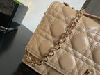 MY CD 24 TOP HANDLE BAG BEIGE LAMBSKIN