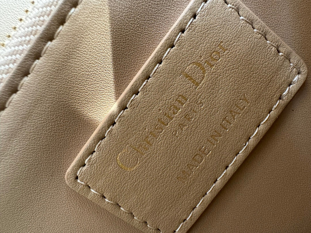 MY CD 24 TOP HANDLE BAG BEIGE LAMBSKIN