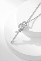 tiffan key woven diamond necklace