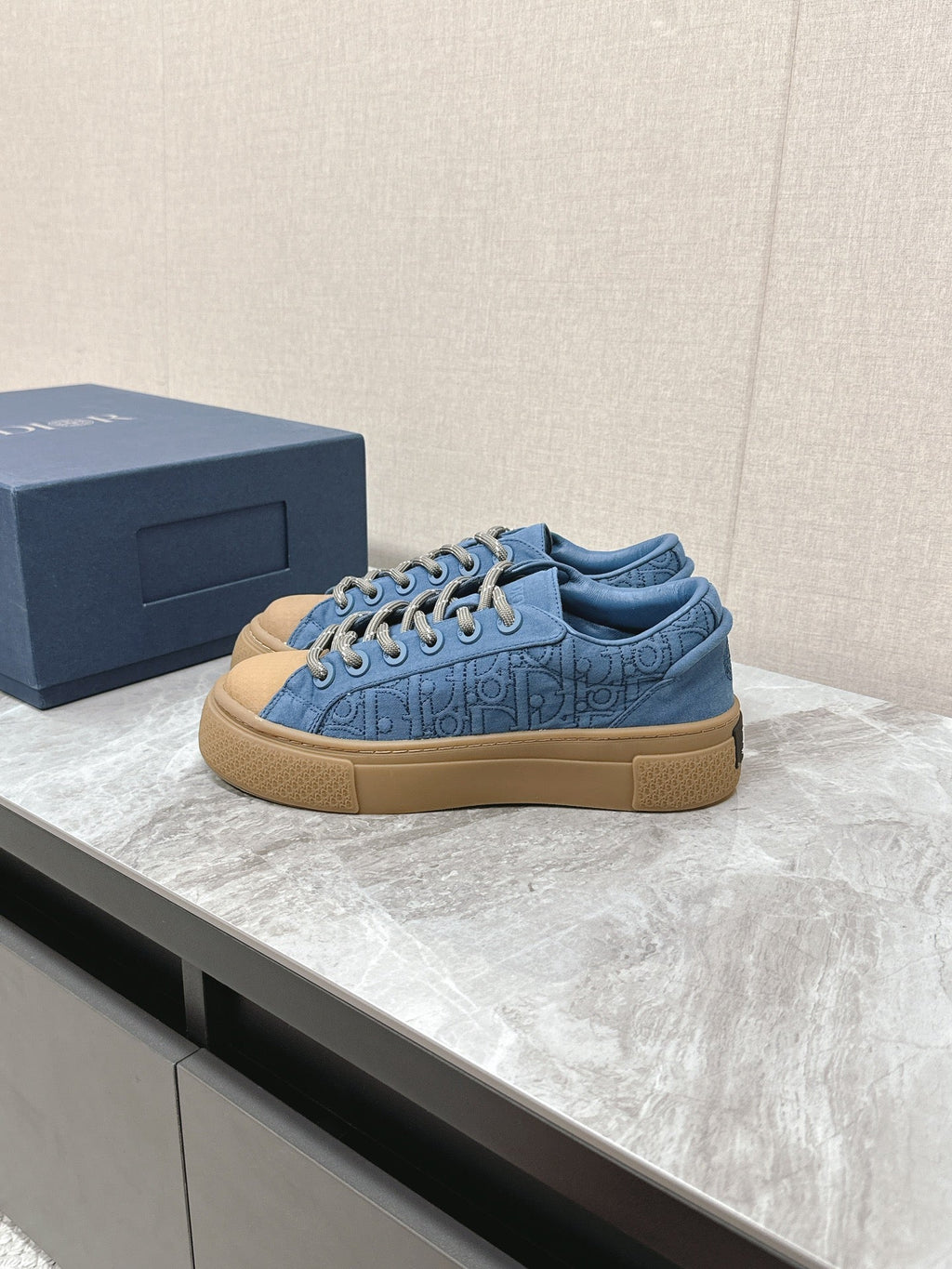 CD And Stone Island B33 Sneaker â€“ Limited And Numbered Edition Blue Canvas