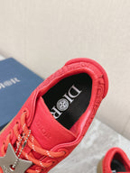 CD And Stone Island B33 Sneaker â€“ Limited And Numbered Edition Coral Red Canvas