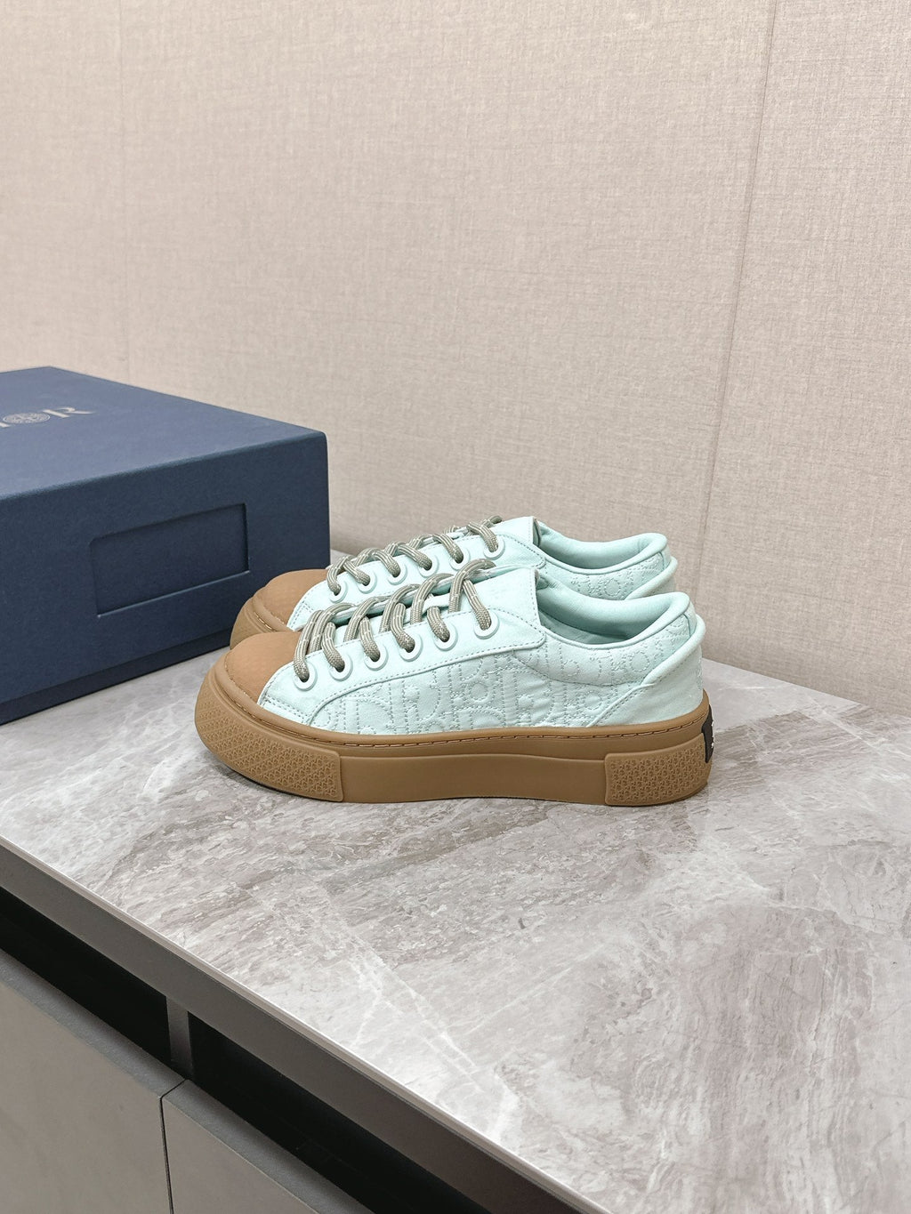 CD And Stone Island B33 Sneaker â€“ Limited And Numbered Edition Light Jade Green Canvas