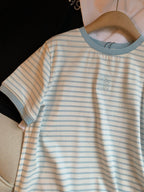 Loewe Short Sleeved T-shirt White mix Blue Cotton