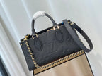 onthego 25 east west black monogram empreinte