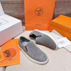 HM Men's 25 Lucky Slip-on Grey Suede 713102
