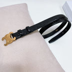 CEL 25mm Triomphe Belt Black Alligator Leather 176670