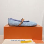 LV 25C Romy Flat Blue Pastel Monogram Denim Fabric 218302