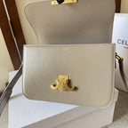 classique triomphe 22 grey calfskin gold hardware