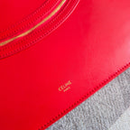 Celine 2026 Flat Cabas New Luggage Bag Red Calfskin 276209