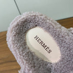 HM Chypre Sandal In Light Purple Lamb Wool 984180