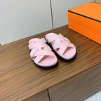 HM Kazimir Sandal Light Pink Farbic Calfskin 293985