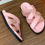 HM Kazimir Sandal Pink  Suede Calfskin 293989