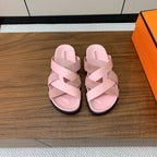 HM Kazimir Sandal Pink  Suede Calfskin 293989