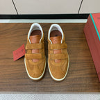 LP 26SS Velcro-strap Sneaker Camel Suede Leather 606507