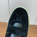 LP 26SS Velcro-strap Sneaker Black Suede Leather 585748