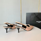 SL BLADE SLINGBACK PINK NUDE SATIN