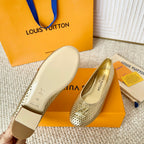 LV Shake Flat Ballerina Yellow Cowhide