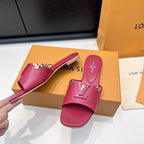 LV 26s V-Buck Sandals Deep Pink Calfskin 622407