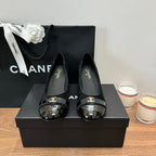 CC High Heels Black Suede And Lambskin