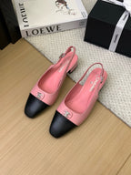 CC 25K Slingback Flat Calfskin