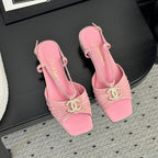 CC 25 Marry Jane Sandals Pink Suede 329774