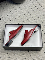 CC 25 Mules Dark Red Cowhide 329803