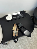 CC 25 Marry Jane Black Lambskin 329763