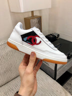 CC Sneaker Black Mix Red White Cowhide