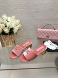 CC 25C Mid Heel Mule Pink Velvet Substance 212953