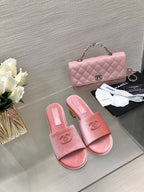 CC 25C Mid Heel Mule Pink Velvet Substance 212953