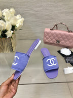 CC 25C Slippers Purple Fabric Material 212966