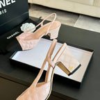 slingbacks 65 nude calfskin embroidery black grosgrain