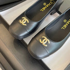 cc pump 50 all black calfskin