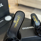 CC Mules 80mm Black Velvet
