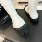 CC Chelsea High Boots White Cowhide