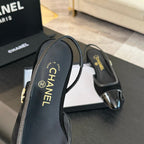 CC Slingback Black Suede