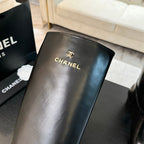 CC High Boots 75mm Black Print Cowhide