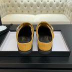CC 25C Mule Sandal Canary Yellow  Imported Cowhide 212944