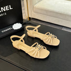 CC 15mm Sandal DarkCream Sheepskin  212923