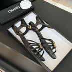 CC 15mm Sandal Black Sheepskin 212924